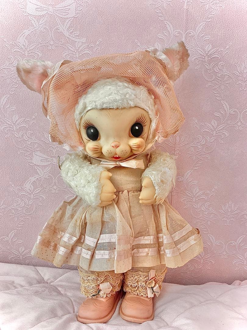 ラシュトン　Rushton ビンテージ　バニー　ぬいぐるみ　うさぎ　ロリータ