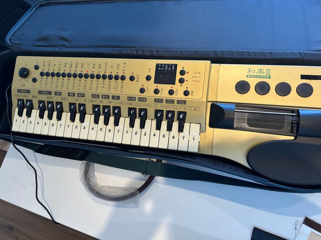 美品　SUZUKI 電子大正琴【わらくのひびき/TES-371G】現状渡し 鈴木楽器製作所 3R3338○スズキ 和楽III わらくのひびき TES-371S 電子