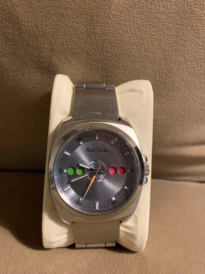 Paul Smith シルバー アナログ時計.