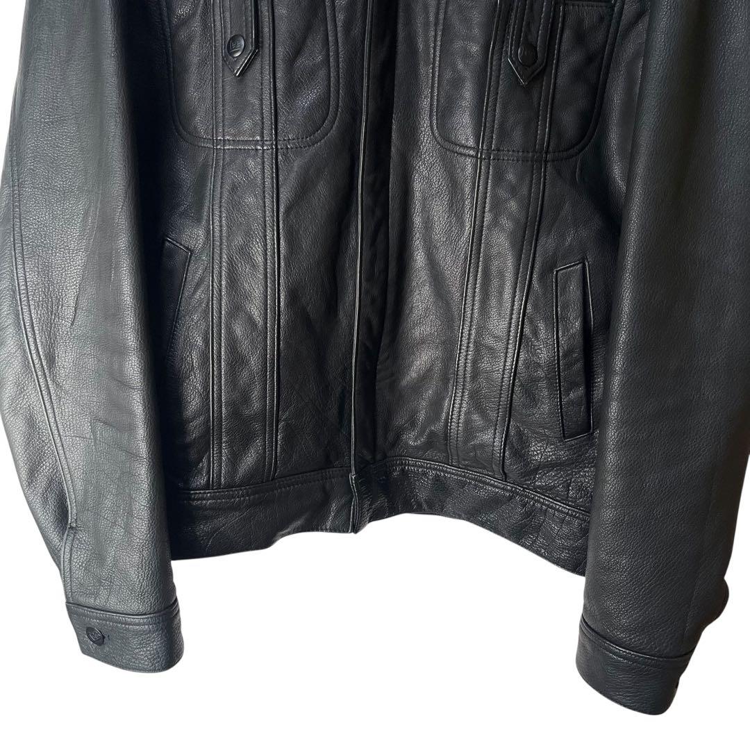 Lee × FREAK'S STORE 別注 レザートラッカージャケット 牛革 - メルカリ