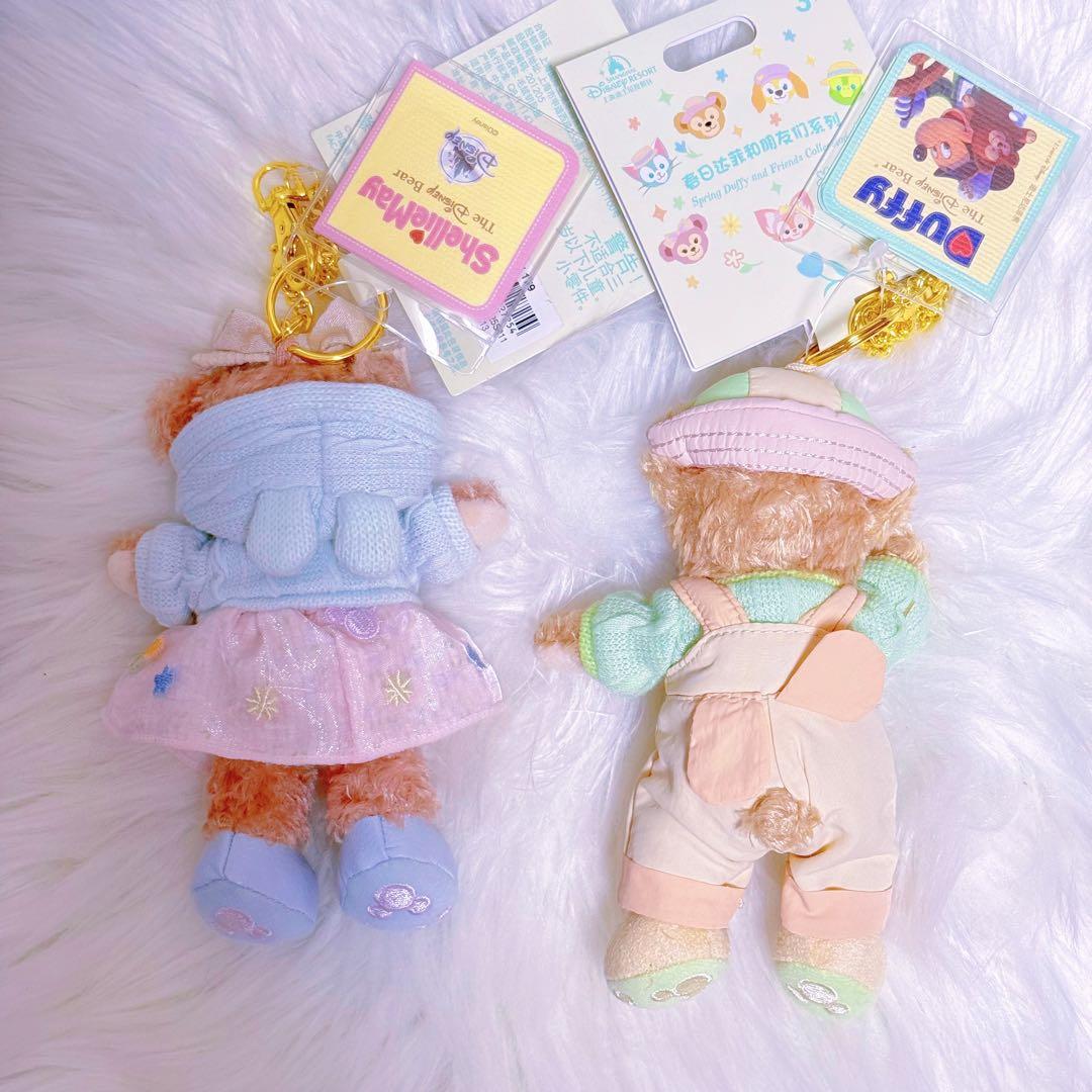 上海ディズニー 2025春日 ダッフィー&シェリーメイ キーホルダー