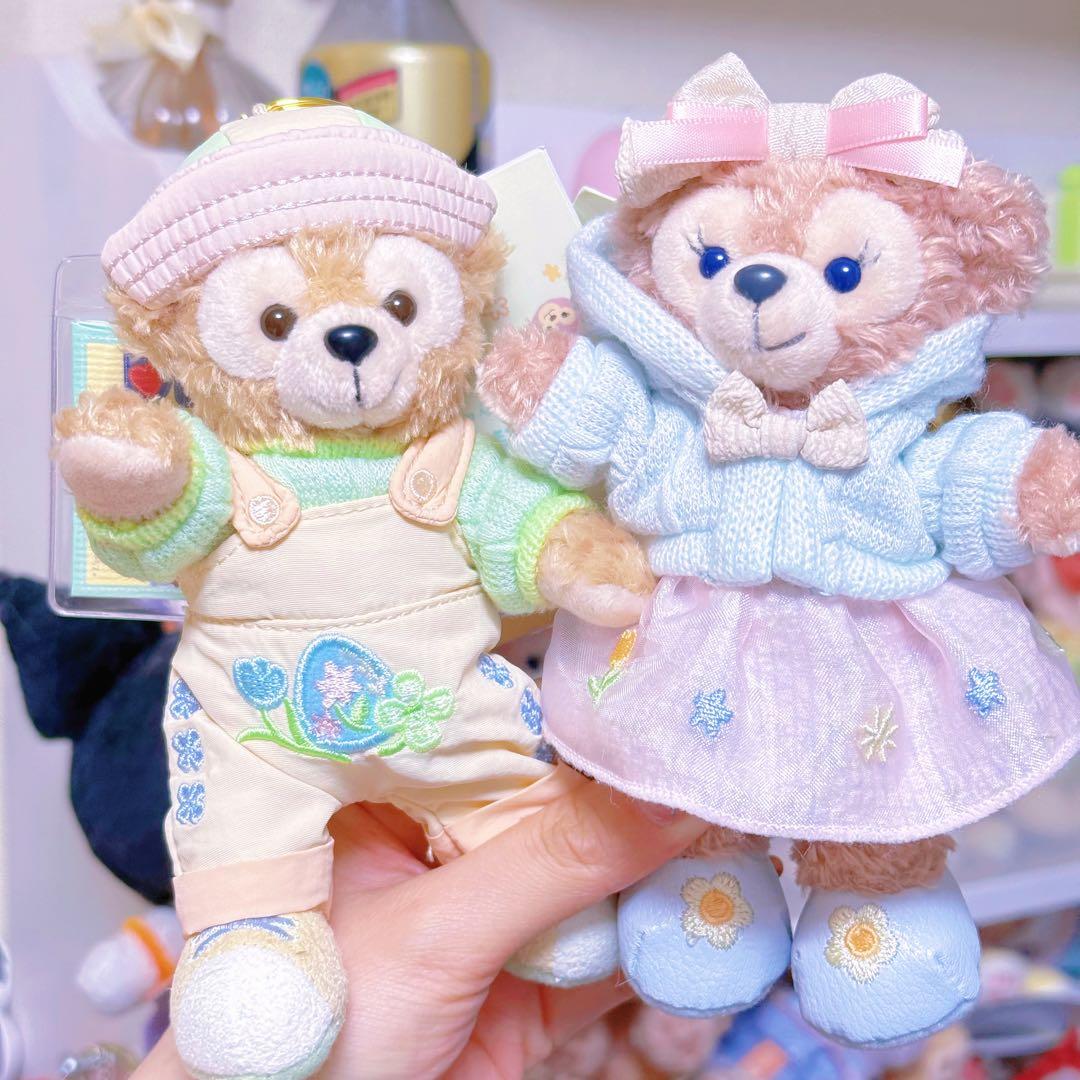 上海ディズニー 2025春日 ダッフィー&シェリーメイ キーホルダー