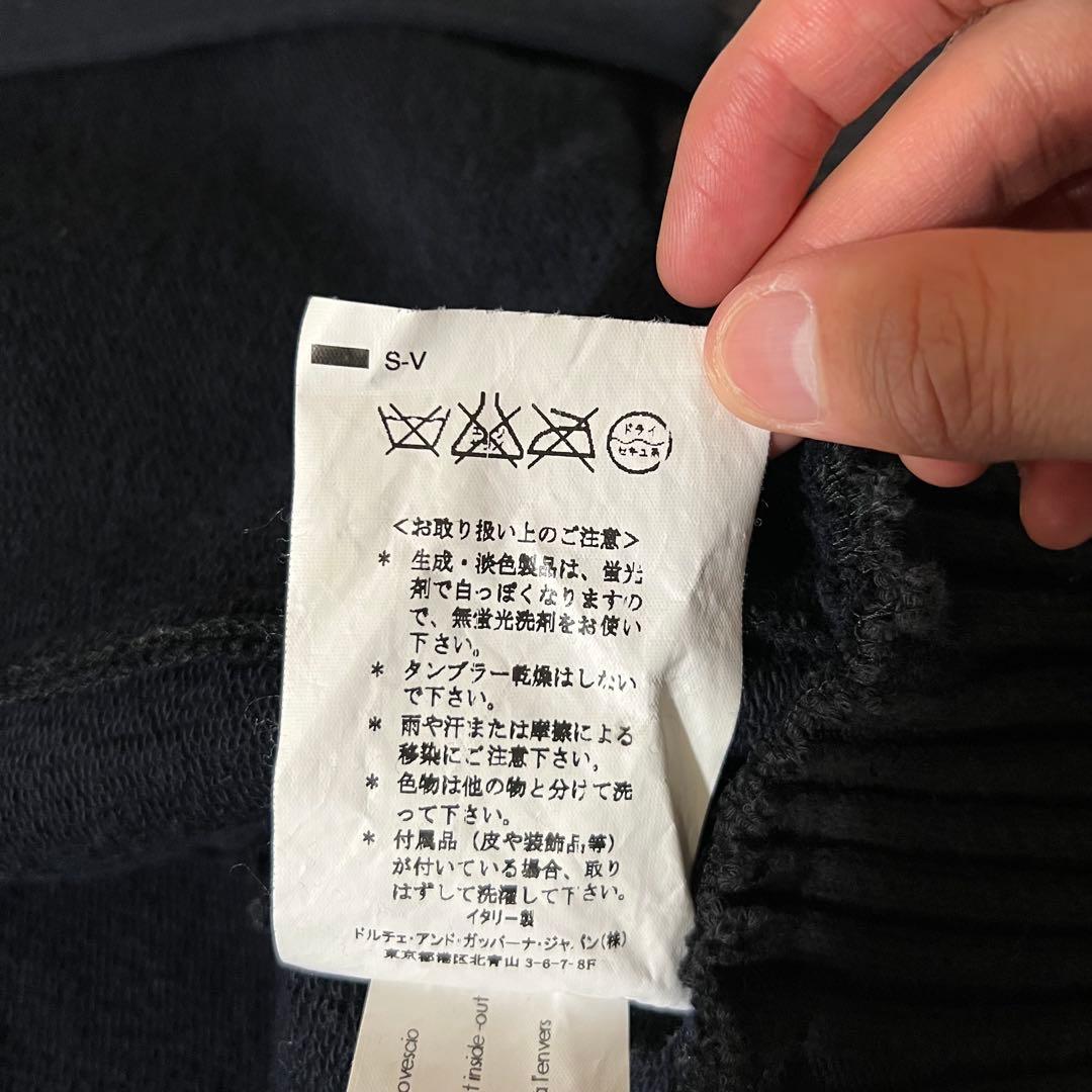 ドルチェアンドガッバーナ レザージャケット ニット スウェット切替 50