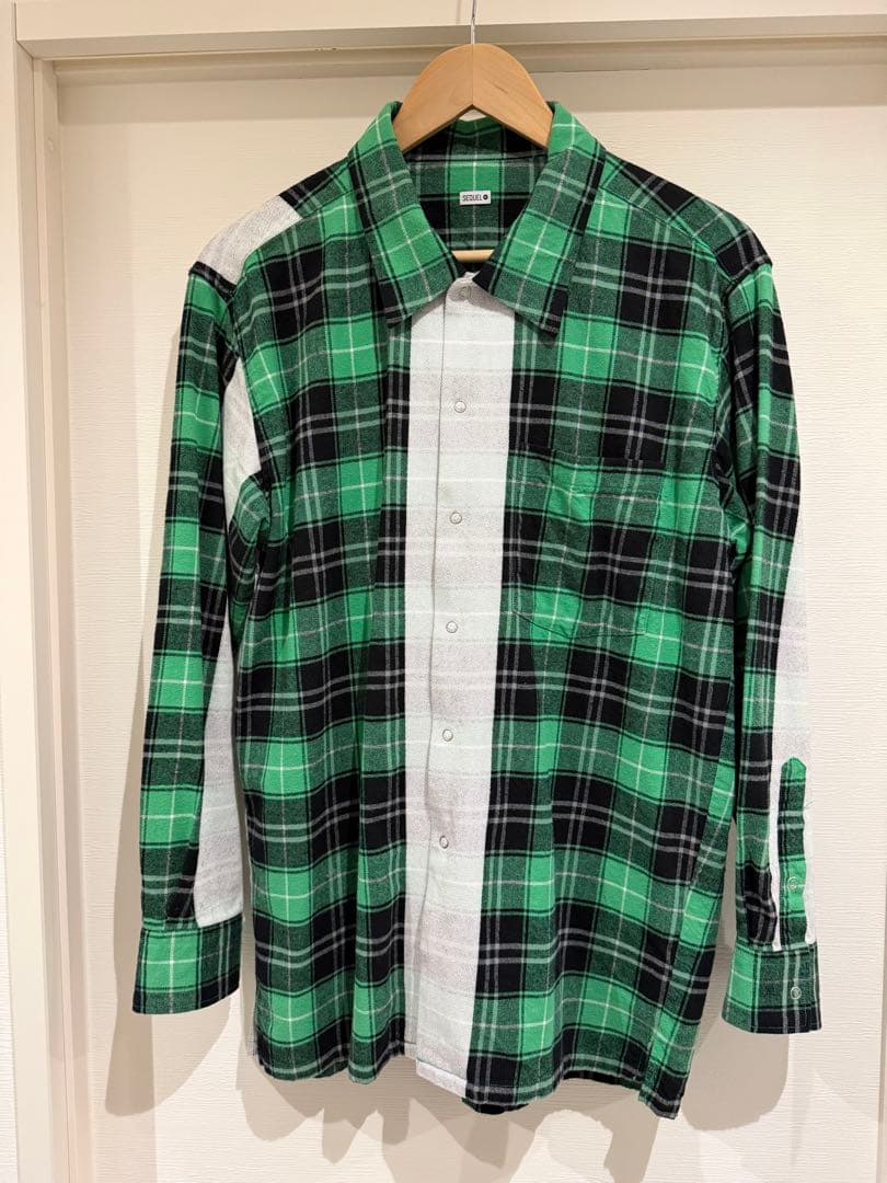 SEQUEL LINE NEL CHECK SHIRT Mサイズ 美品