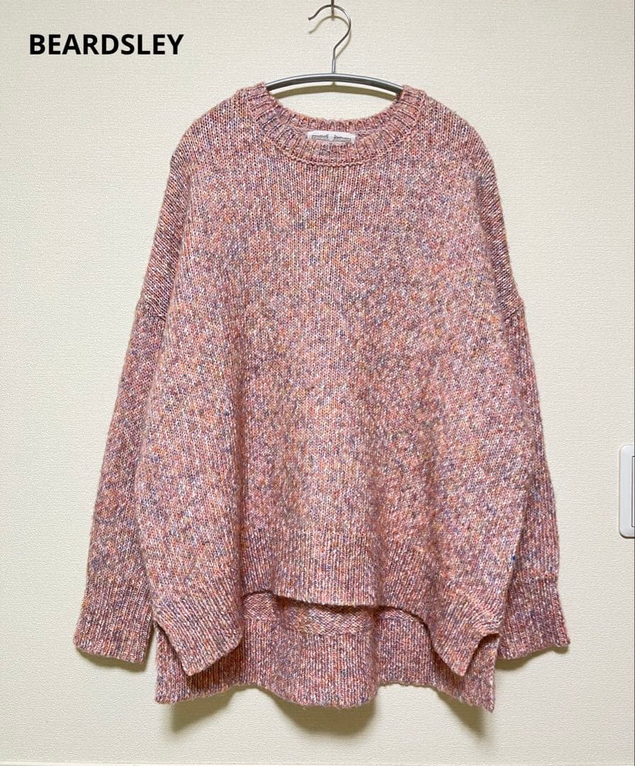 BEARDSLEY ビアズリー　ミックスニット　クルーネック　マルチカラー