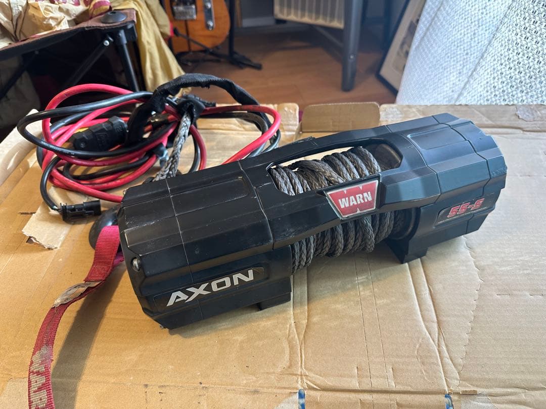 WARNウインチ AXON 55-S (5500lb)+ジムニー取付け専用ステイ WARN AXON55｜RV4ワイルドグース｜厚木のジムニー・4WD専門店