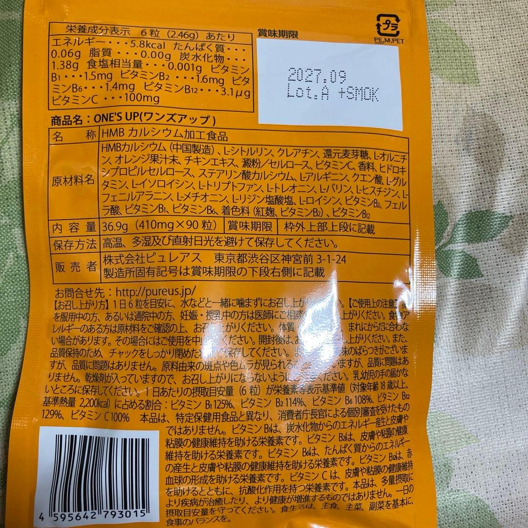 ONE's UP HMBカルシウム 2000mg 90錠 - メルカリ