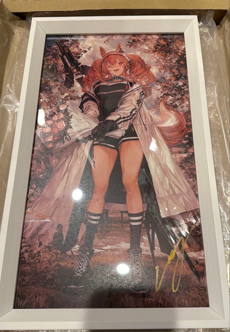 アークナイツ3周年記念 LM7先生直筆サイン入り 複製原画 Hananokaze