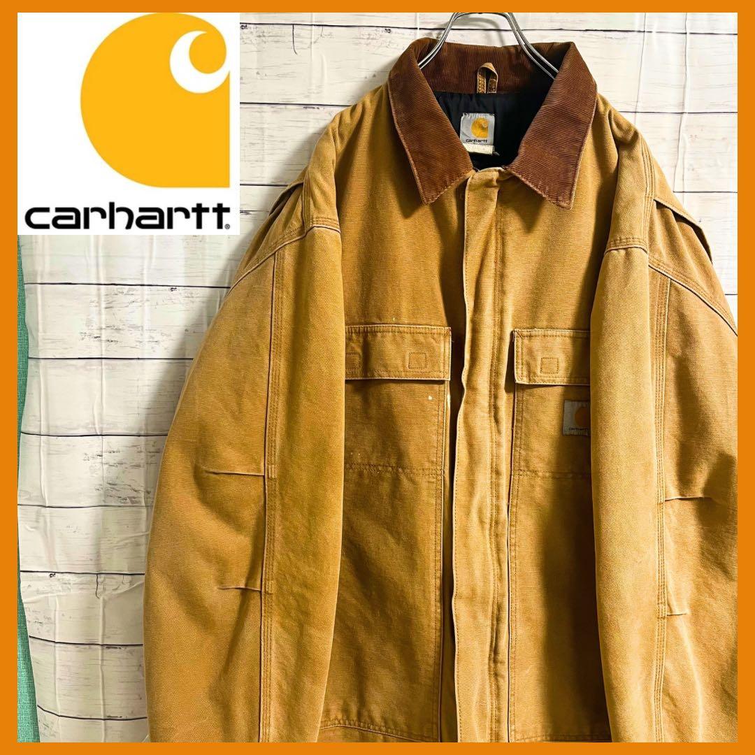 ま*屋様 状態良好　Carhartt　トラディショナルジャケット　ブラウン　US