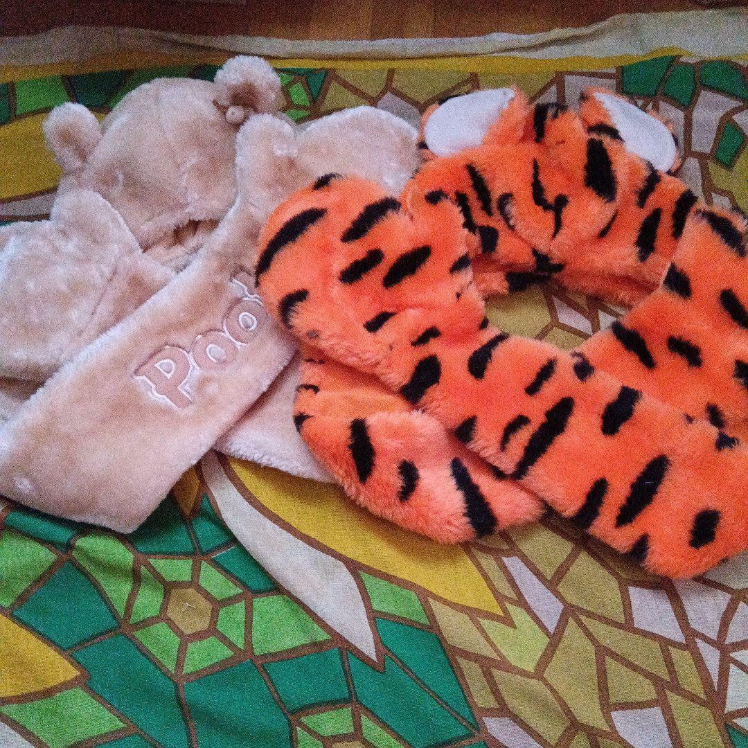 美品】ディズニー ファンキャップ マフラーキャップ ティガー プーさん