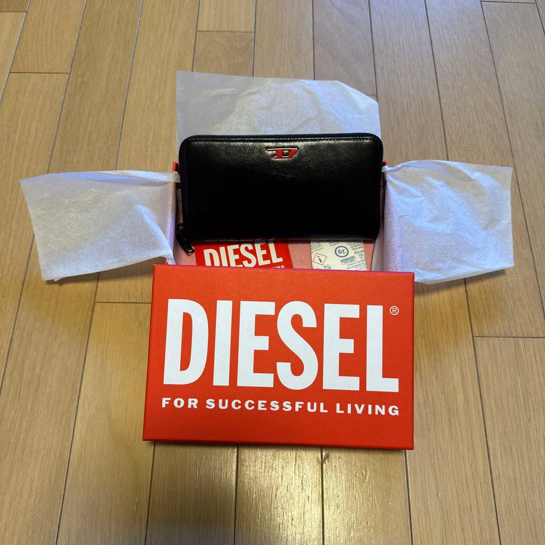 【新品未使用】DIESEL ブラック 長財布