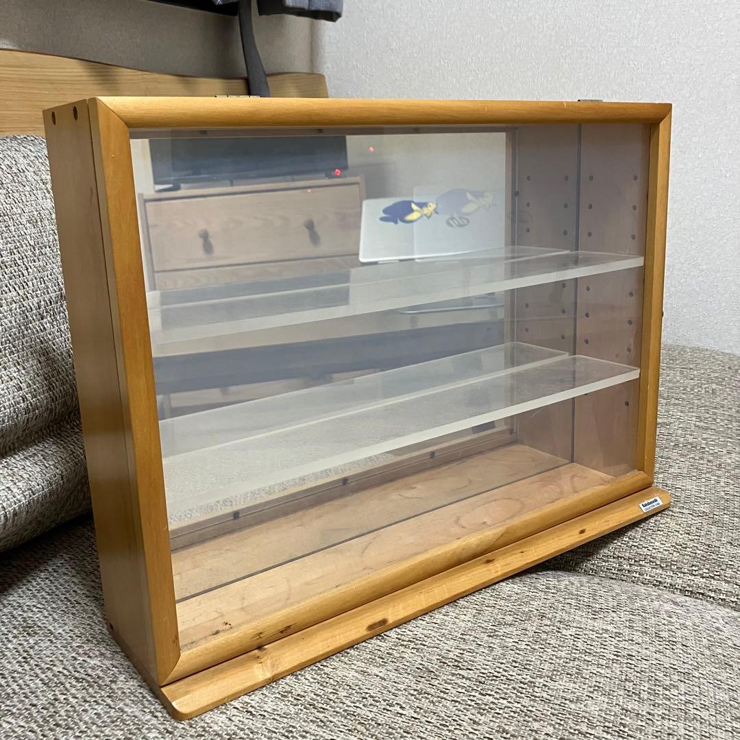 ナカバヤシ コレクションケース/透明アクリル棚板ナチュラル木目 CCM