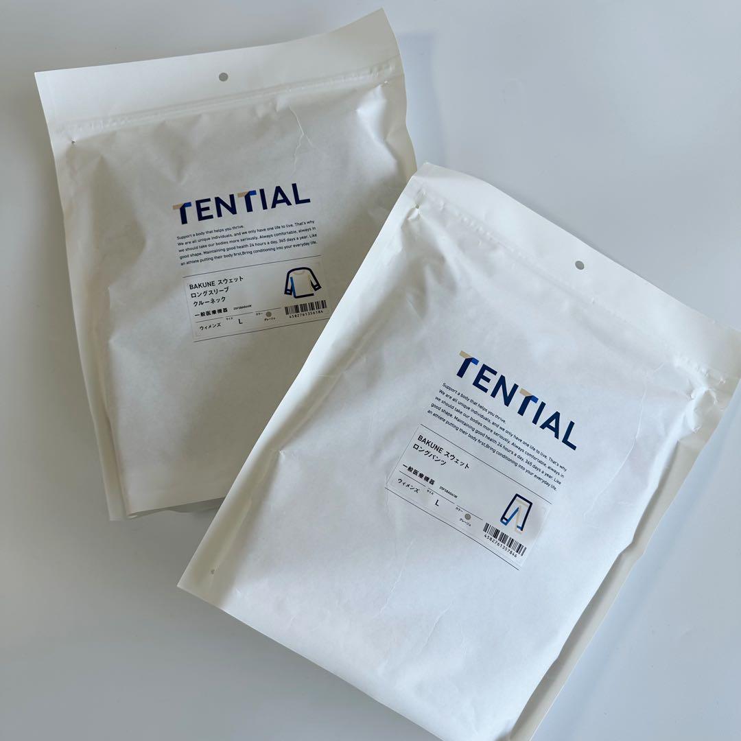 BAKUNE スウェット ウィメンズ 上下セット グレージュ(Greige) L テンシャル（TENTIAL） BAKUNE スウェット Women's ロングパンツ