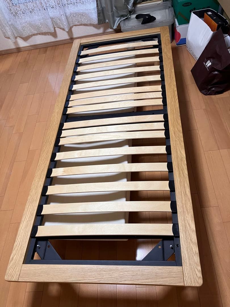 無印良品　オーク材ベッドフレーム　スモール 木製ベッド・オーク材・スモール | 無印良品