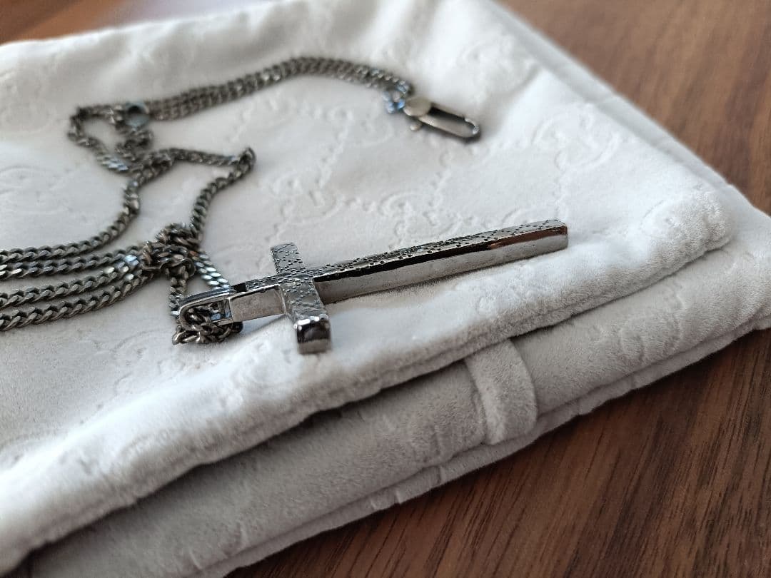 LBJ様専用】GUCCI ディアマンテ クロスネックレス SV925 - メルカリ