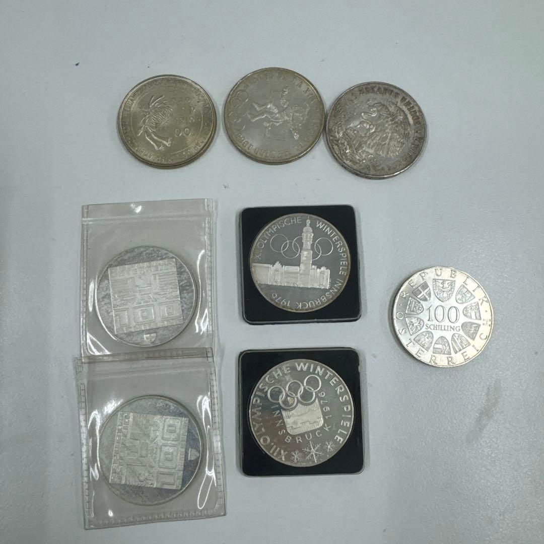 記念銀貨　8点まとめ