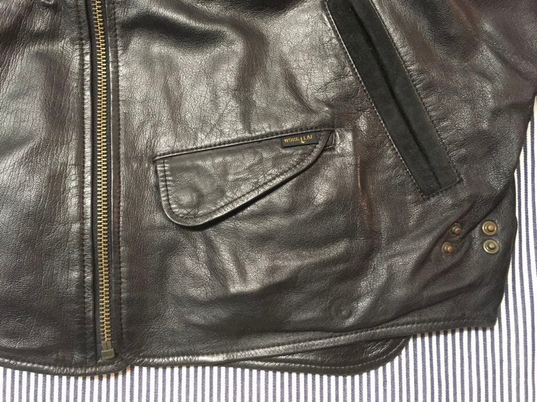 ワークリーフ Workleaf ライダース レザージャケット 革ジャン