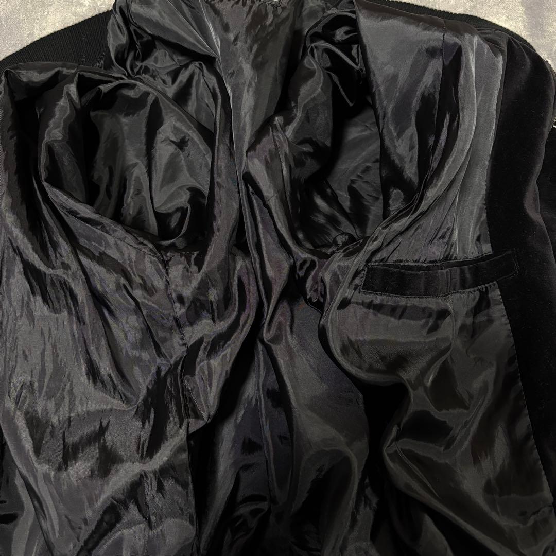 BARCEDOS 別珍 日本限定 スカジャン 龍 昇竜 刺繍 ベロア 艶 黒 金