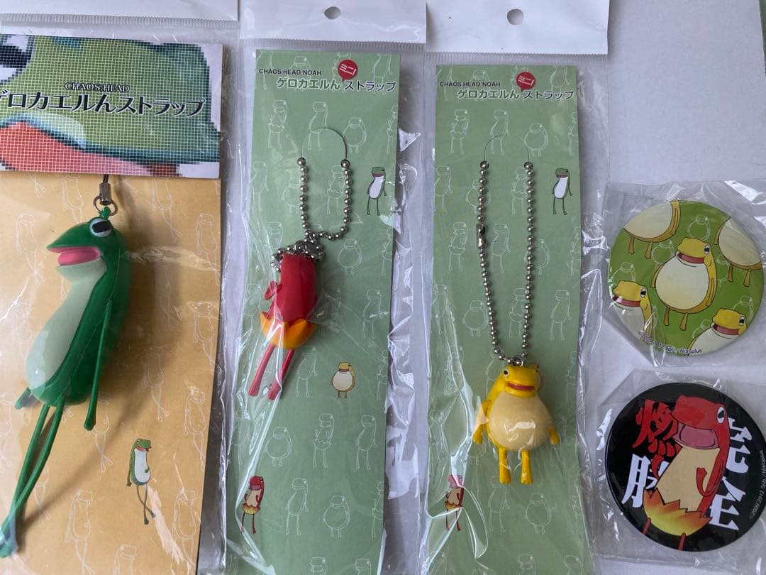 chaos;head ゲロカエルん ストラップ&缶バッジ　まとめ売り Chaos HEAd ゲロカエルん ストラップ｜Yahoo!フリマ（旧PayPayフリマ）