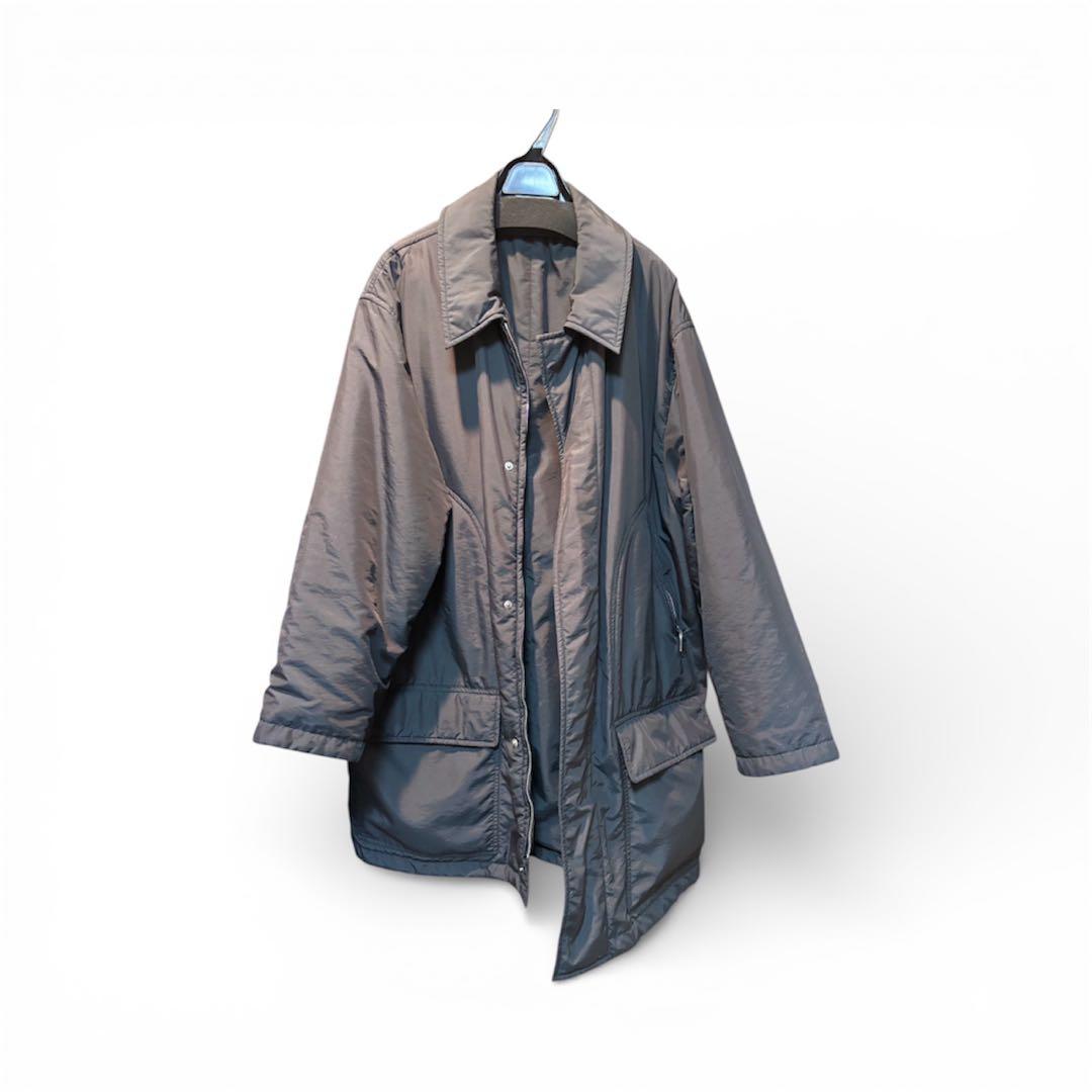 HERMES 正規品　ナイロン ステンカラー ハーフコート メンズ ジャケット