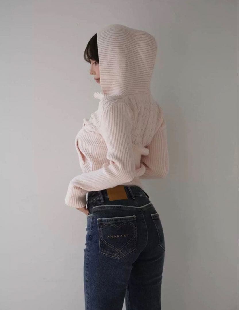 andmary Heart stitch denim Sサイズ パンツ - メルカリ