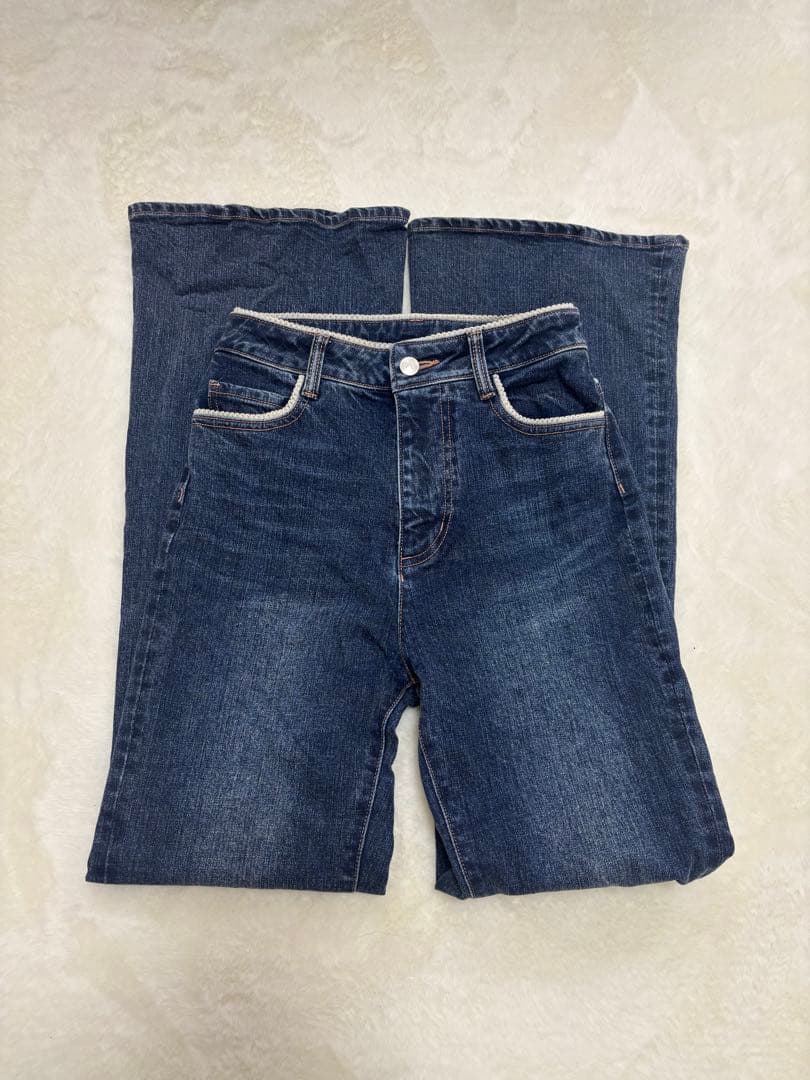 andmary Heart stitch denim Sサイズ パンツ - メルカリ