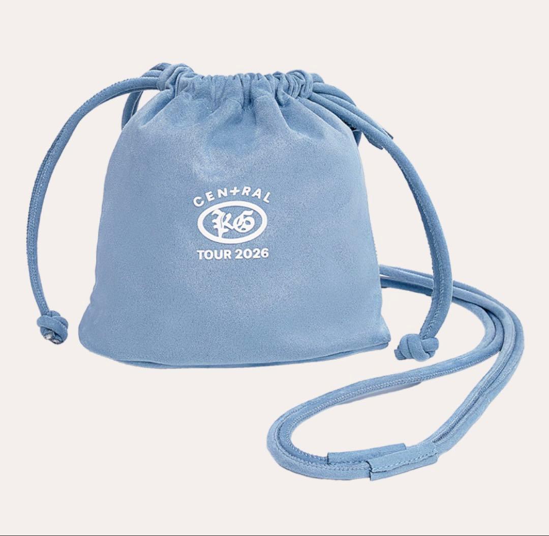 CEN+RAL KG KINCHAKU POUCH ブルーグレイ