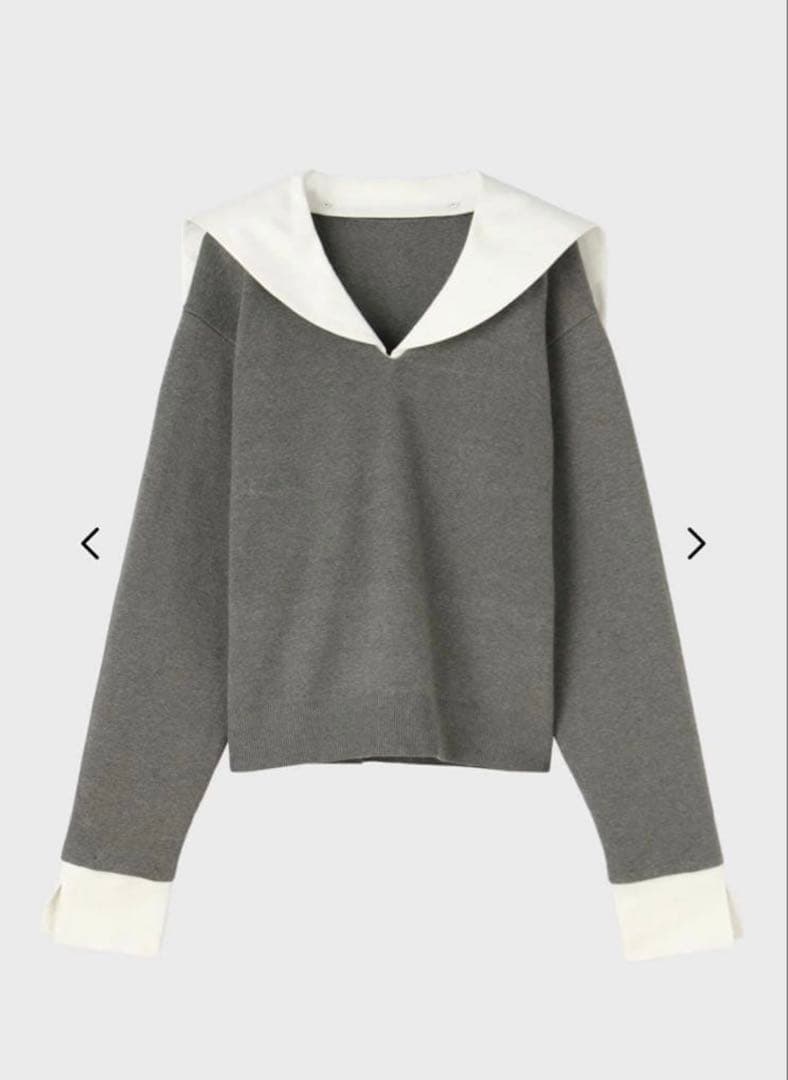 THE TOÉ THE TOE Cochem Sailor Top グレー