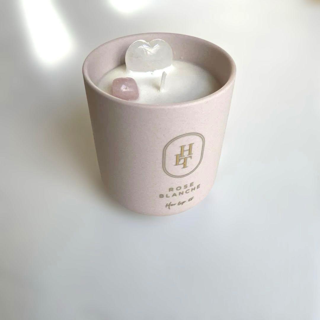 ハーリップトゥ　キャンドル　ROSE BLANCHE