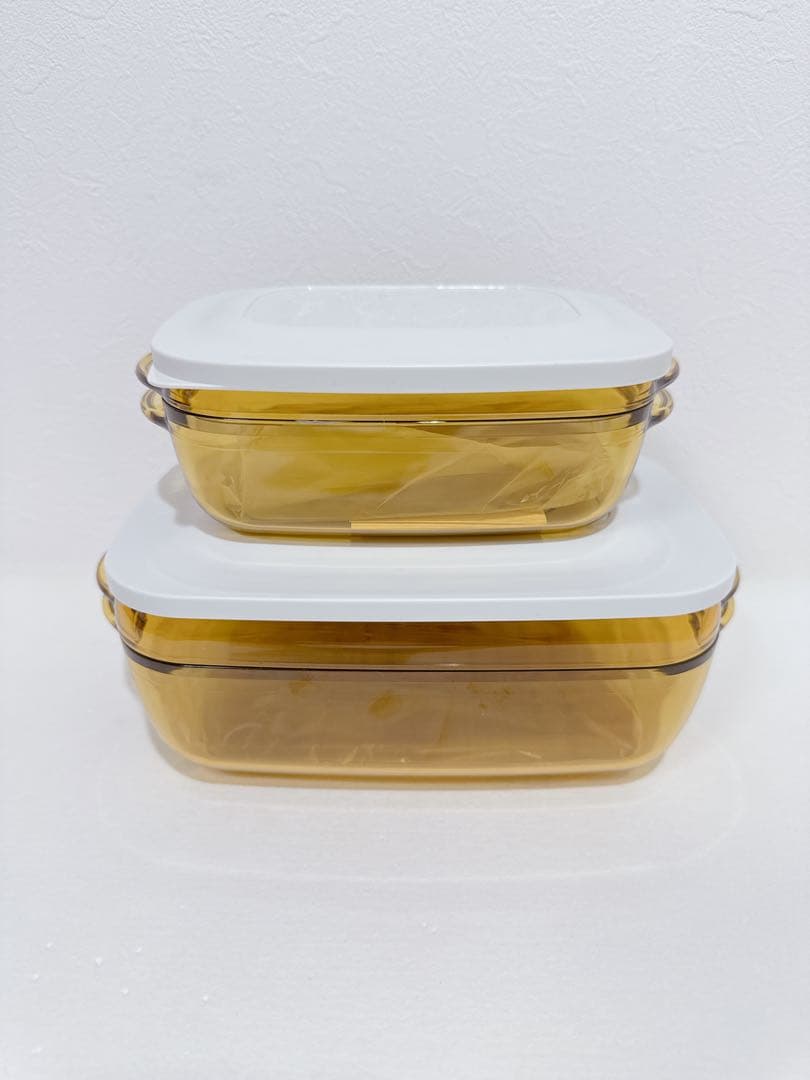 Tupperware タッパーウェーブ2000 2点セット　イエロー　④