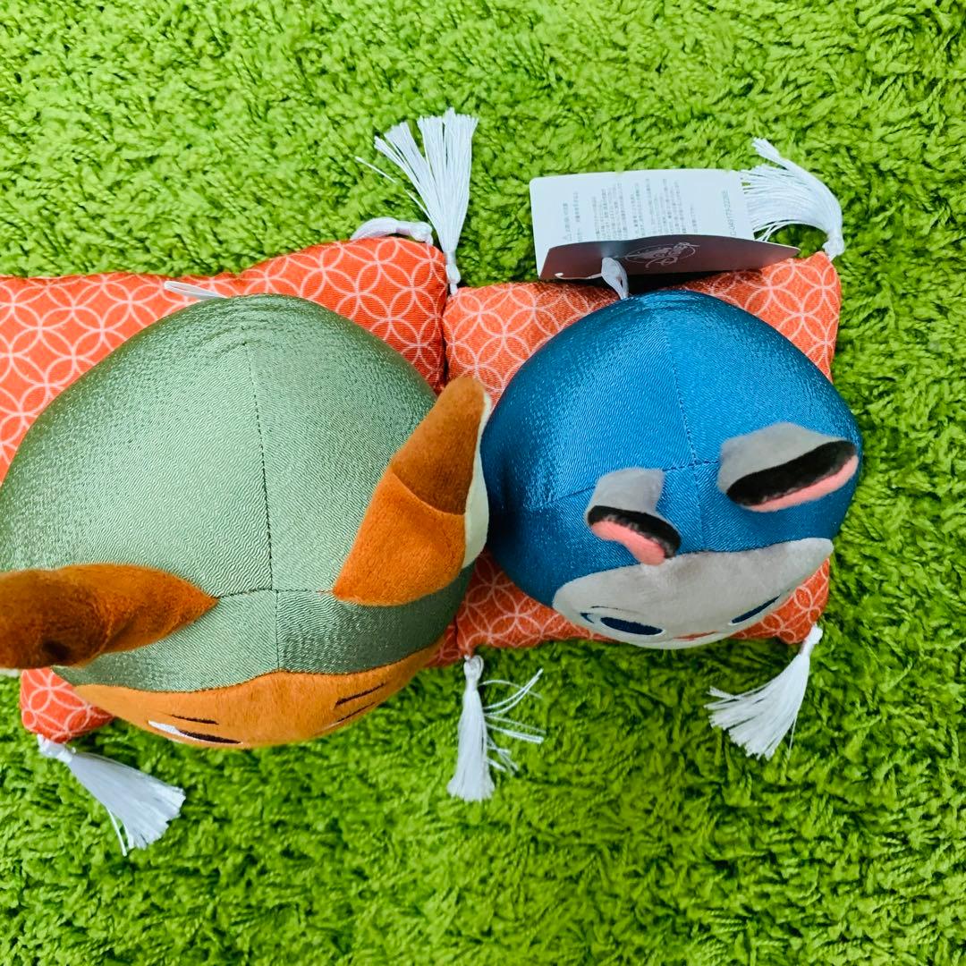 ディズニー ズートピア ジュディ ニック だるま ぬいぐるみ 正月 タグ