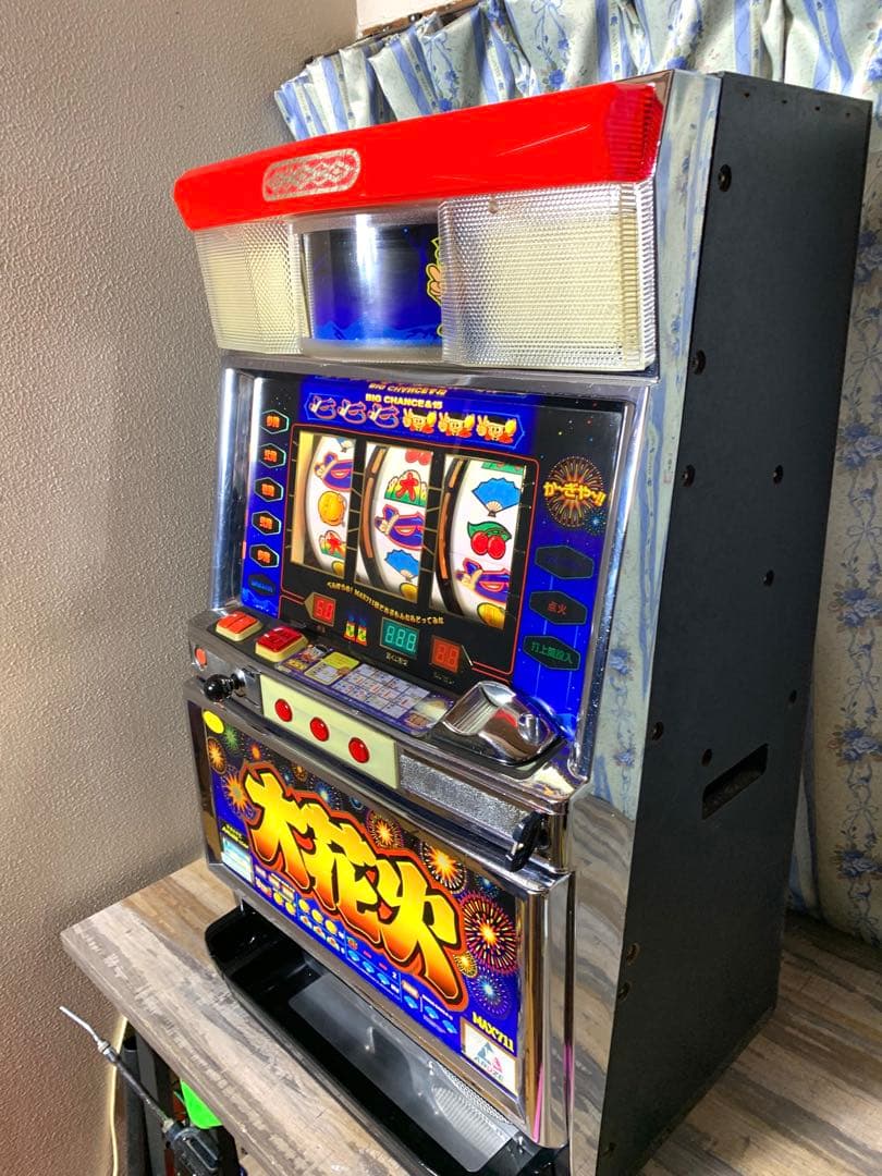 4号機 大花火 アルゼ コイン不要機 家庭用電源 パチスロ実機 大ハナビ