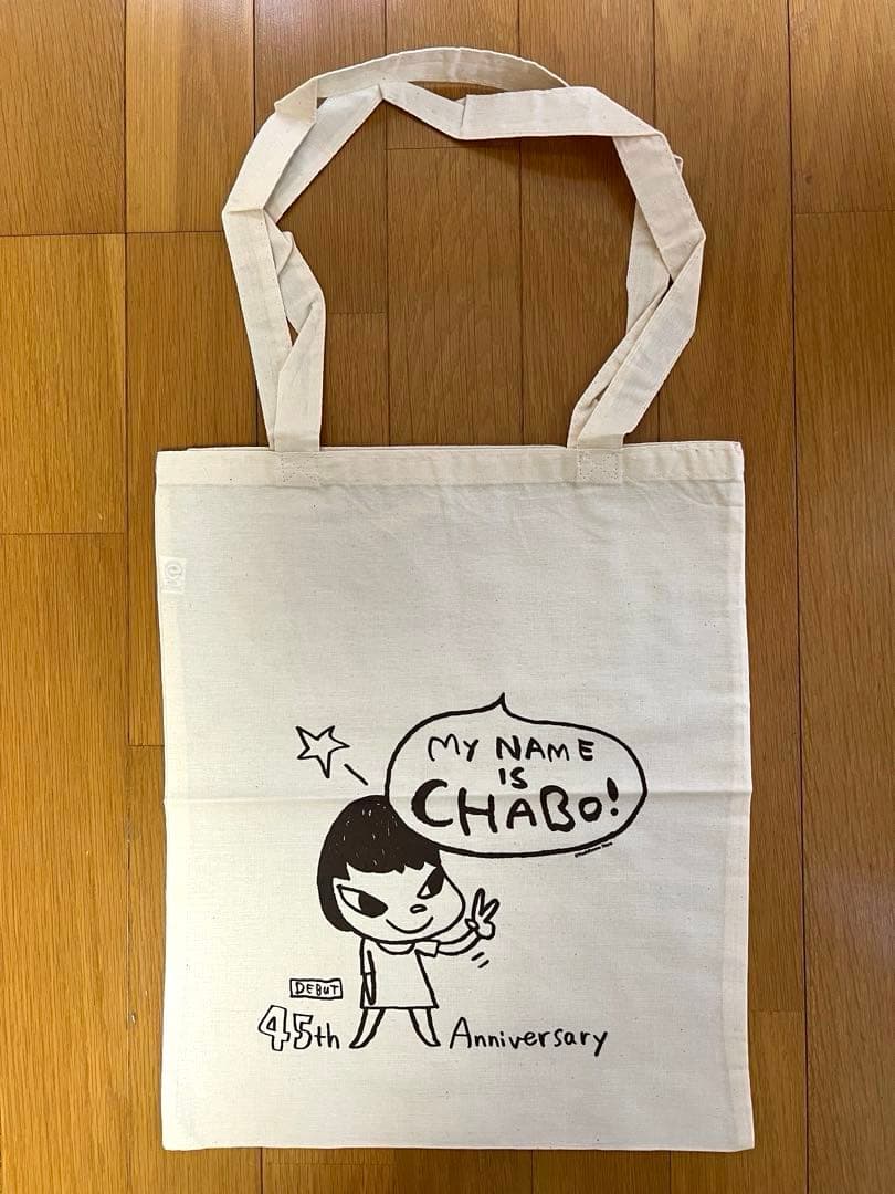 奈良美智のCHABOトートバック 奈良美智のトートバッグ2種がミュージアムショップに入荷しました