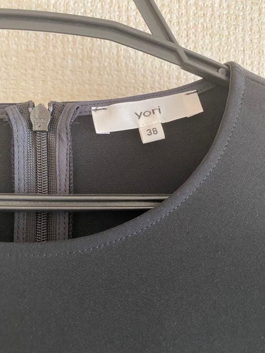 yori ティアードギャザーブラウス ブラック