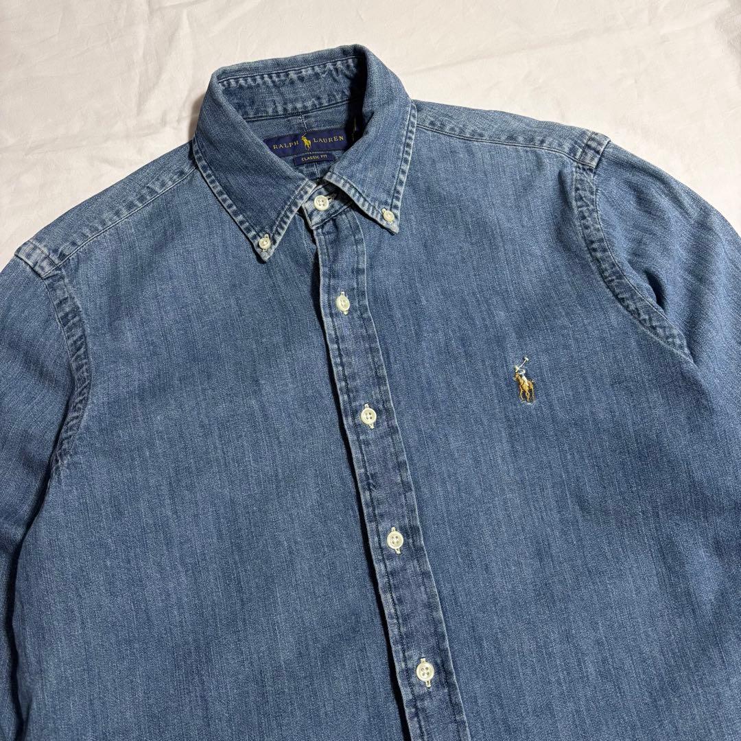 山P 着用 POLO Ralph Lauren クラシックフィット デニムシャツ - メルカリ