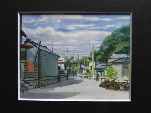 中西 利雄、風景、希少な額装用画集より、美品、新品額装付