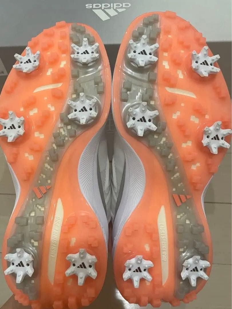 新品未使用【アディダス半額】疲れないゴルフスパイクシューズ★24.5cm