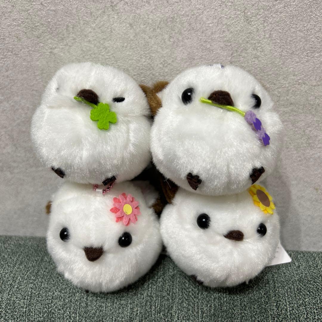 ふくふくシマエナガ カラフルフラワー VMC ぬいぐるみ マスコット