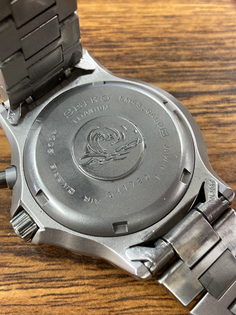 セイコー AGS ダイバーズウォッチ チタン キャパシタ交換済み 美品