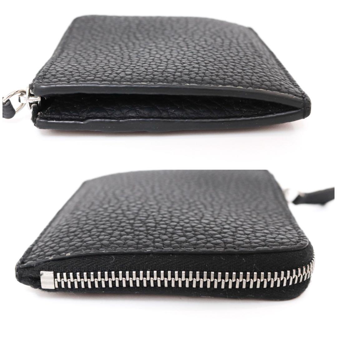 極品】ボナベンチュラ L字ジップ ウォレット シュリンクレザー 黒 財布