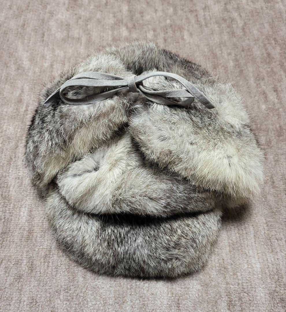 値下　希少全面リアルラビットファー　アビエーターキャップrodeo crowns