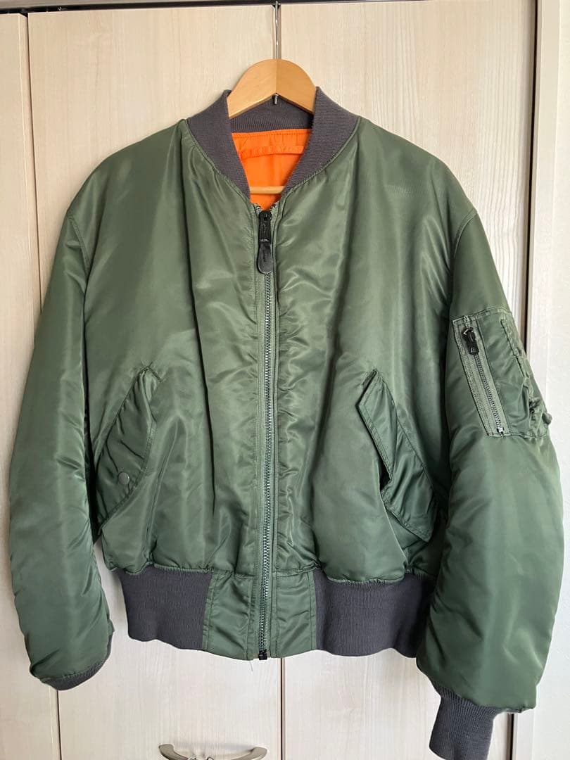 ジャケット・アウター GREENBRIER MA-1 EMAR ZIP madein USA Deadstock GREENBRIER MA-1 Flight Jacket Navy EMAR Zip Made in USA