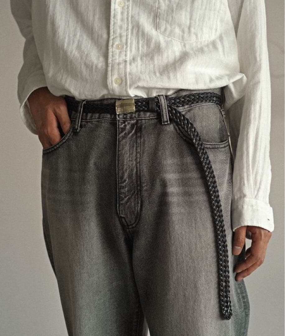【shiun】 SLIDE BUCKLE MESH BELT ベルト