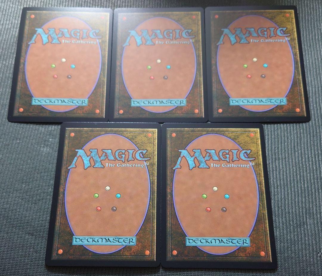 mtg スパイダーマン シンビオート レイズドFOIL 基本土地 5枚セット