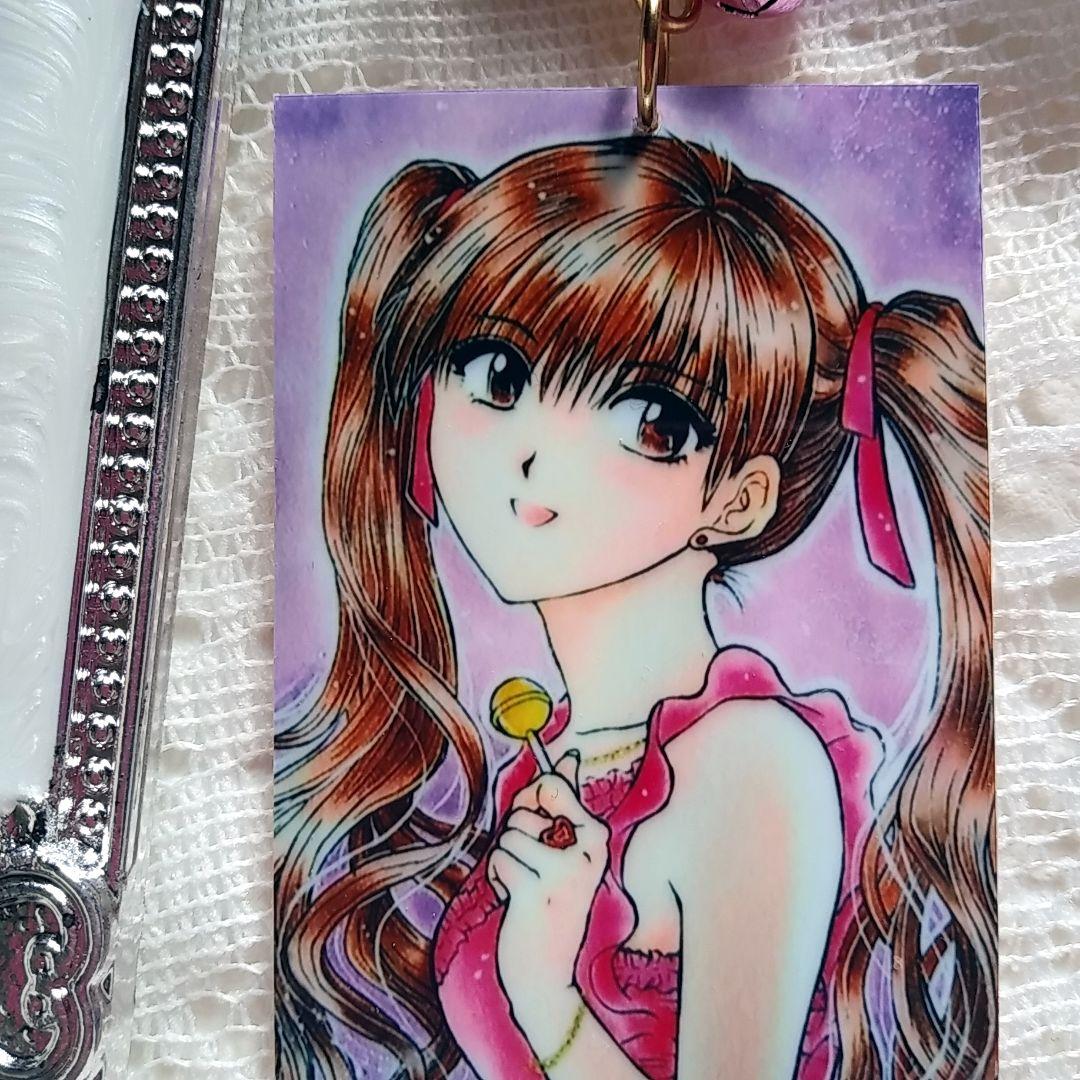 手描きイラスト キーホルダー② アクキー風 ハンドメイド - メルカリ