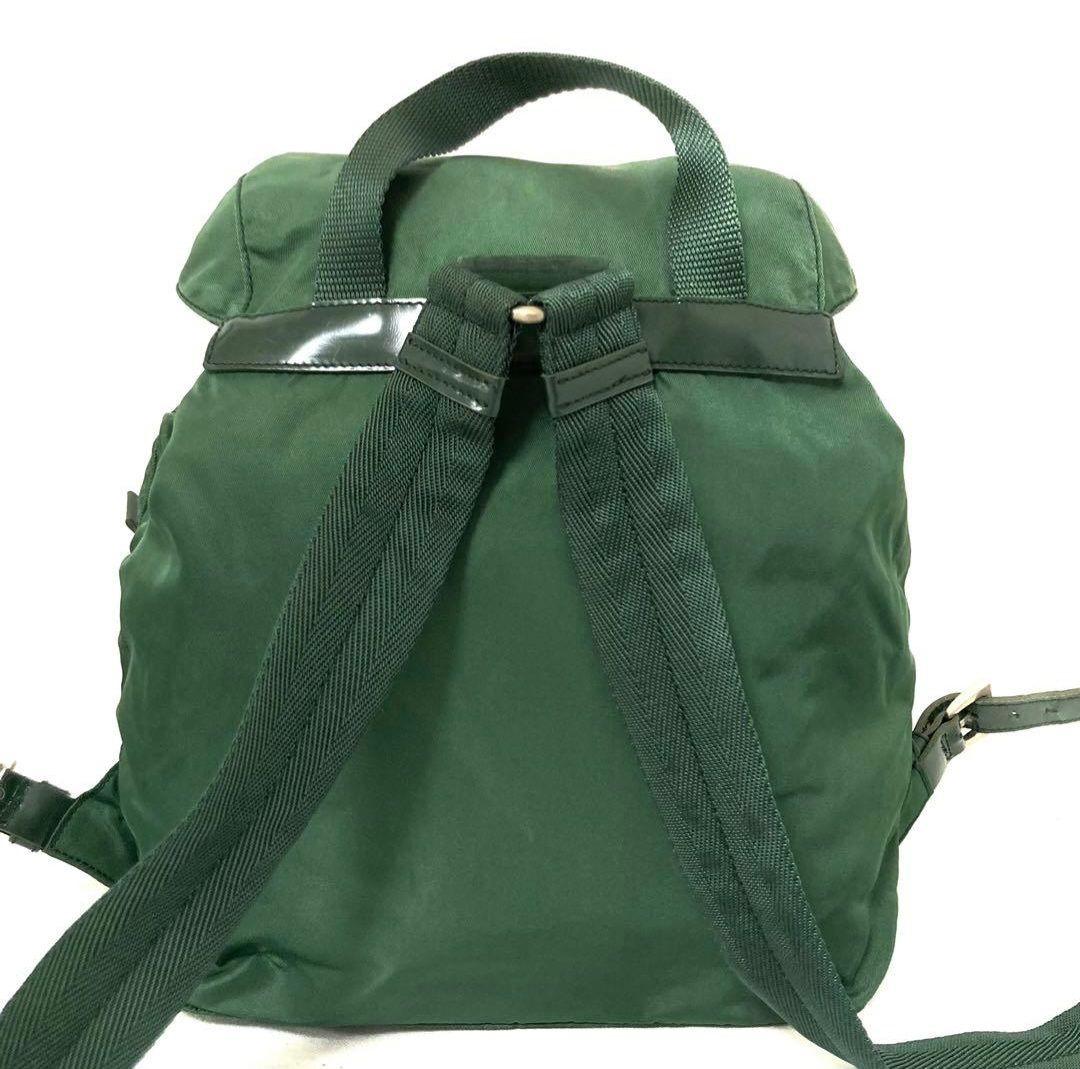 PRADA プラダ リュック バックパック ナイロン グリーン - メルカリ