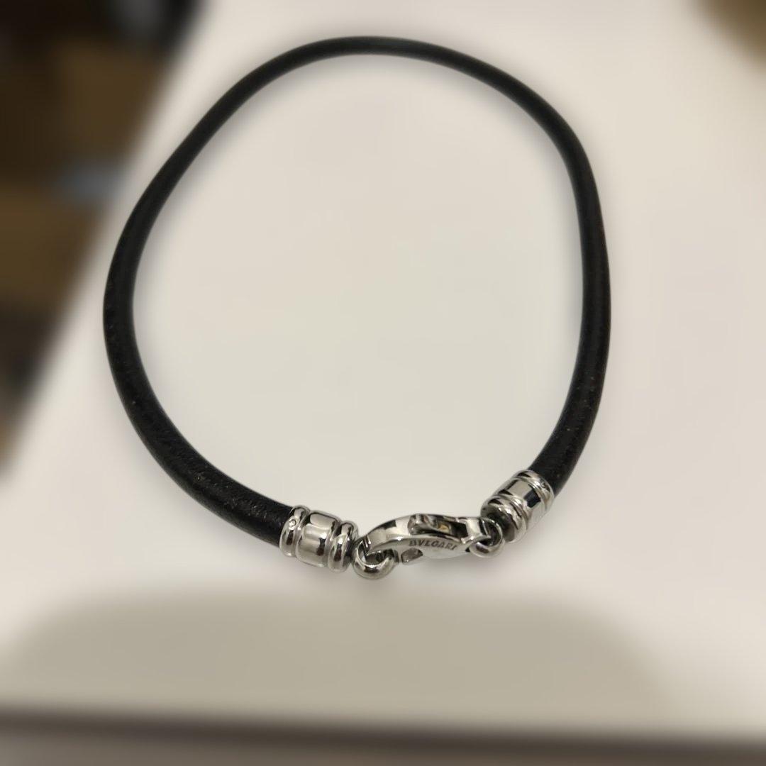 BVLGARI ブルガリ チョーカー ネックレス シルバー ブラック - メルカリ