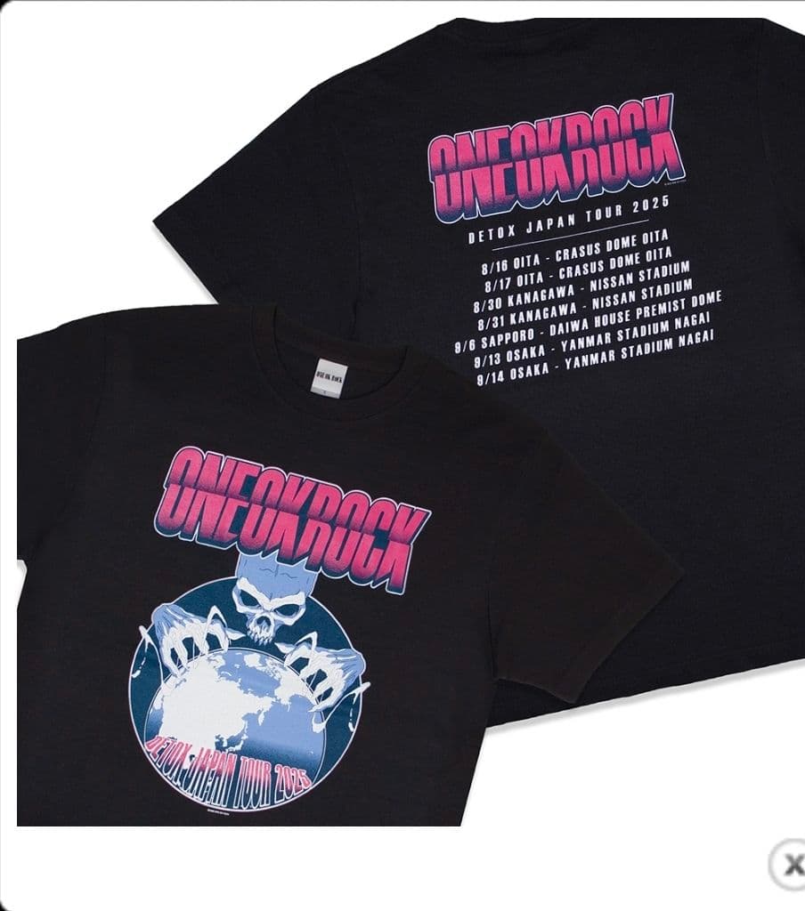 ONE OK ROCK DETOX JAPAN TOUR 2025 TシャツXL - メルカリ