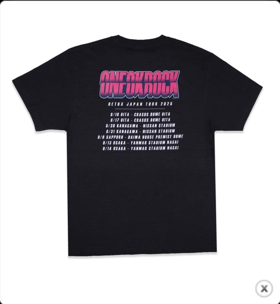 ONE OK ROCK DETOX JAPAN TOUR 2025 TシャツXL - メルカリ