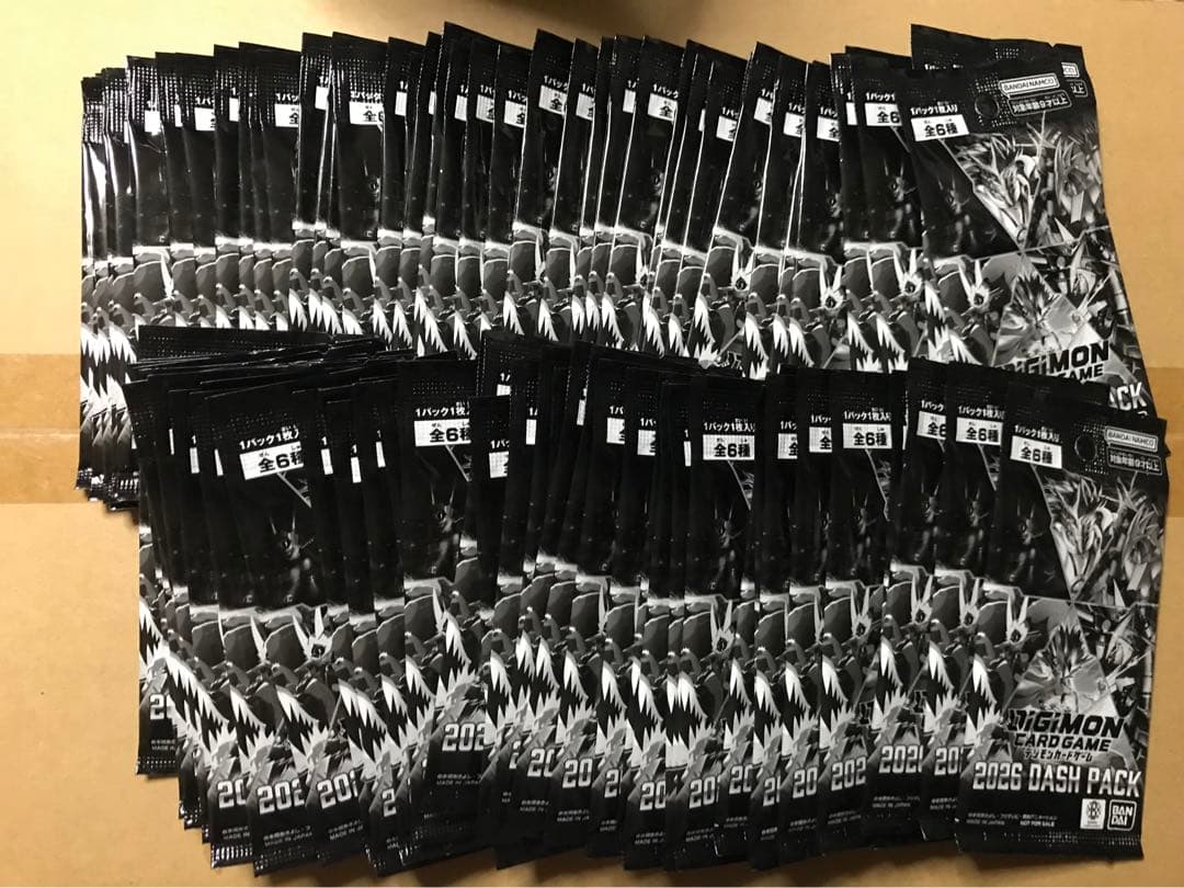 デジモン 2026 DASH PACKゲットキャンペーン 未開封100パック